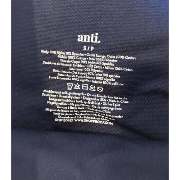 NEW Anti X Everyday Solutions Seamless Leggings Size Small Women’s Navy - Picture 3 of 9